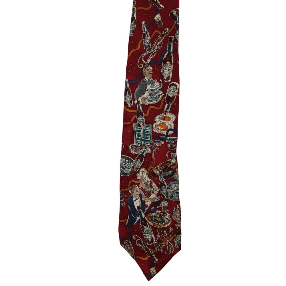 Vintage Tabasco Hot Pepper Sauce Allover Print Dad Mens Tie